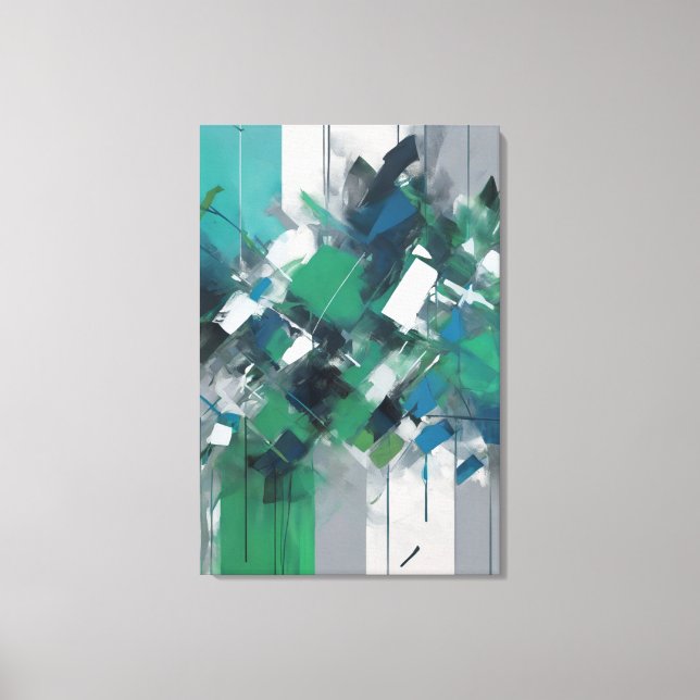 Impressão Em Tela abstrato (Frente)