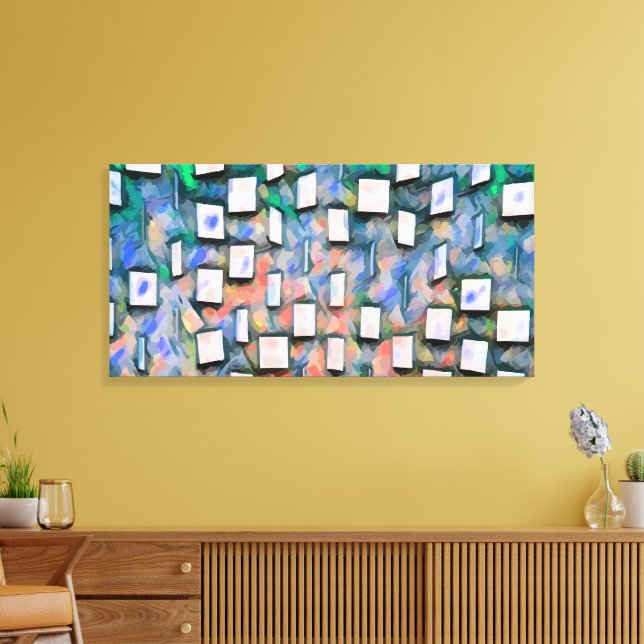 Impressão Em Tela Abstrato 14103 (Insitu(Sala de estar))