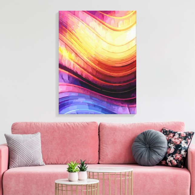 Impressão Em Tela Abstrato 14321 (Insitu(Sala de estar))