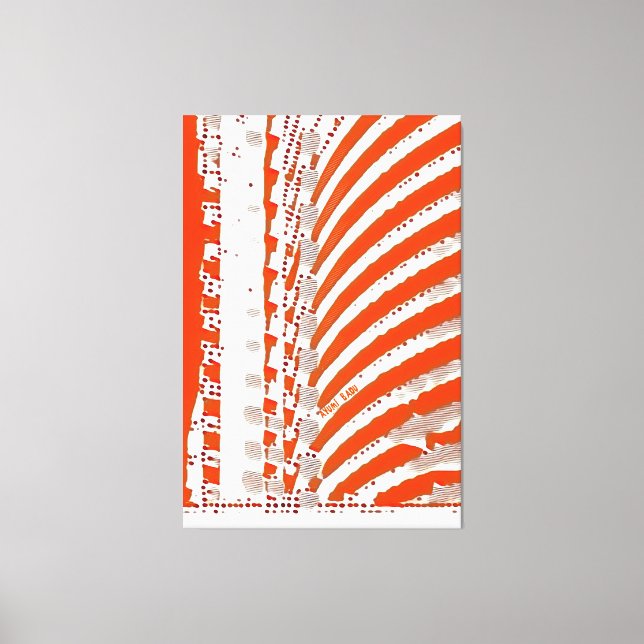 Impressão Em Tela Abstrato 48 - Textura acrílica econômica empilhada (Frente)