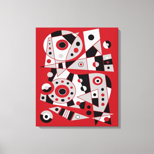 Impressão Em Tela Abstrato 953 (Frente)