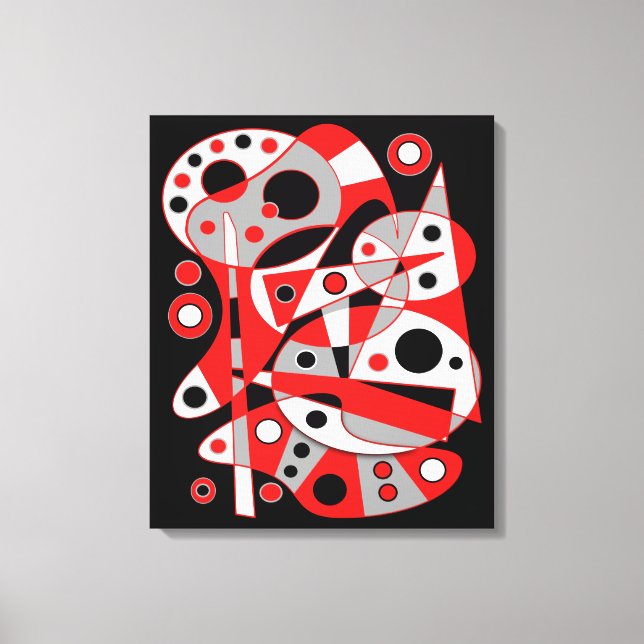 Impressão Em Tela Abstrato 961 (Frente)