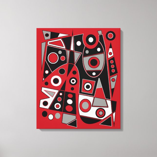 Impressão Em Tela Abstrato 971 (Frente)