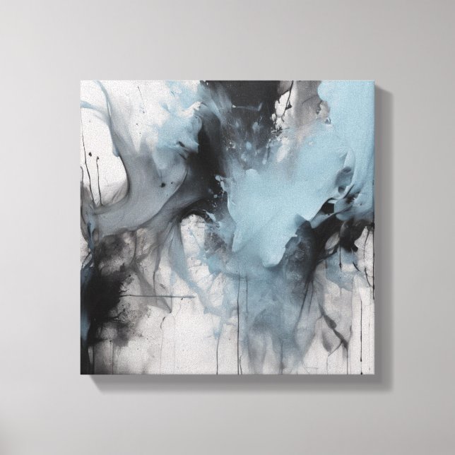 Impressão Em Tela Abstrato Art (Frente)