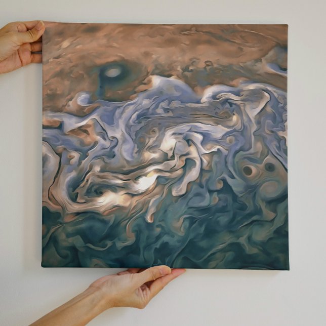 Impressão Em Tela Abstrato Art azul e calmo (Criador carregado)