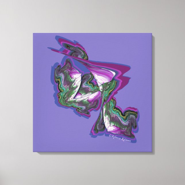 Impressão Em Tela Abstrato Art criado com pintura e criatividade dig (Frente)