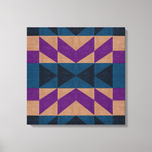 Impressão Em Tela Abstrato Aztec