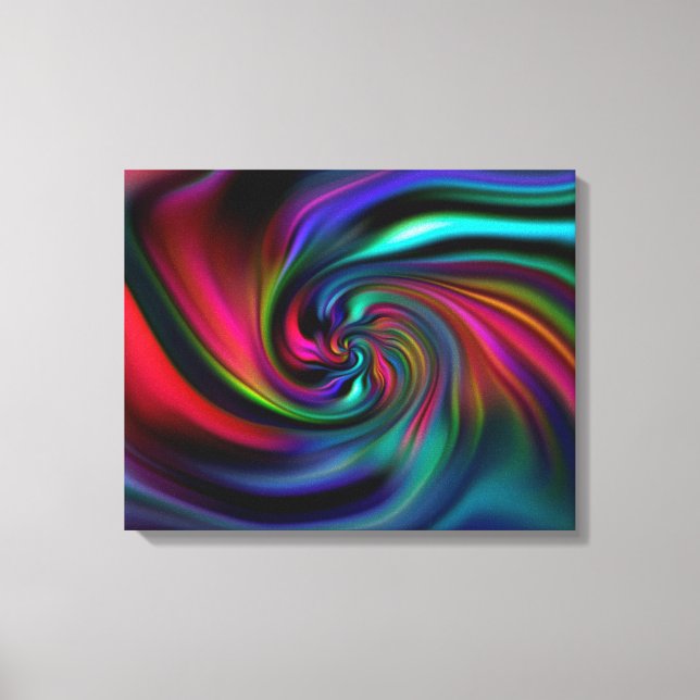 Impressão Em Tela Abstrato Background Spirals Soft I (Frente)