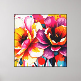 Impressão Em Tela Abstrato Blooms