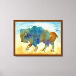 Impressão Em Tela Abstrato Buffalo