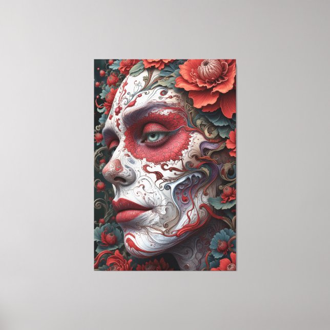 Impressão Em Tela Abstrato Catrina (Frente)