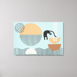 Impressão Em Tela Abstrato círculos Impressão de tela Cat 9