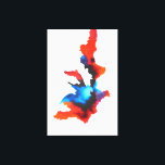 Impressão Em Tela Abstrato com pintura branca-branca-azul-preta<br><div class="desc">Abstrato Expressionista Acrílico de Pintura Acrlyólica de Branco Vermelho Azul e Preto. Impressão</div>