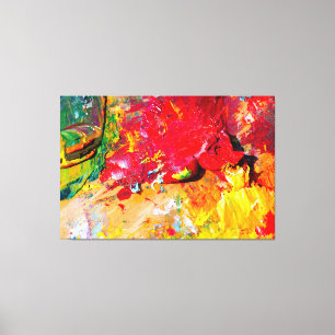 Impressão Em Tela Abstrato da Paleta de Artista