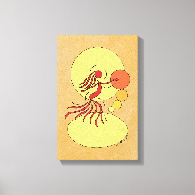 Impressão Em Tela Abstrato Dancer (Frente)