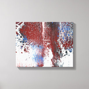 Impressão Em Tela Abstrato de acrílico de cruz azul