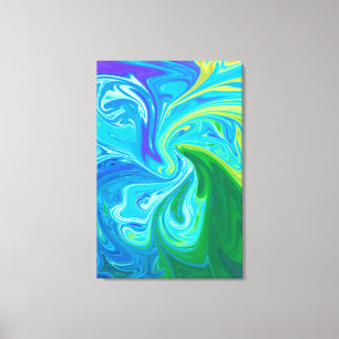 Impressão Em Tela Abstrato de arte colorida