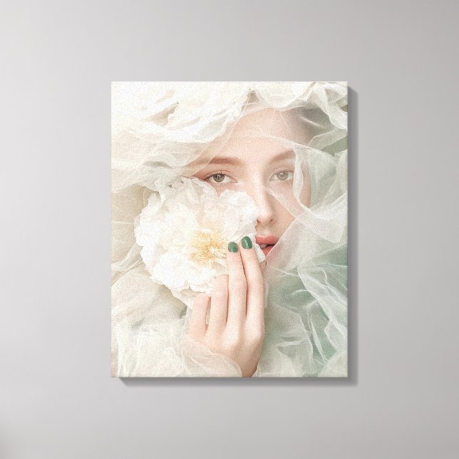 Impressão Em Tela Abstrato de arte digital - Futurística e conceito (Frente)
