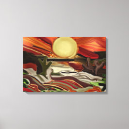 Impressão Em Tela Abstrato de Arte do Sudoeste do Céu