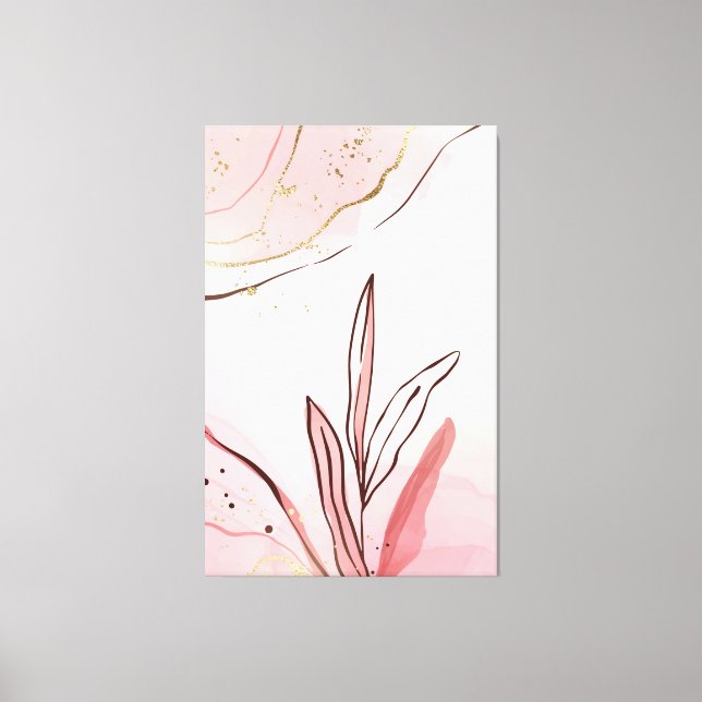 Impressão Em Tela Abstrato de Arte Moderna (Frente)