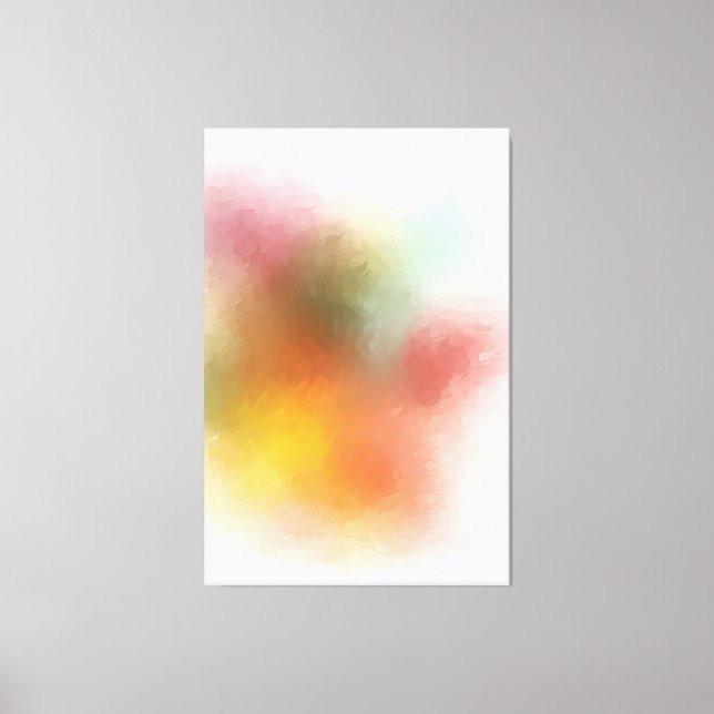 Impressão Em Tela Abstrato de Arte Moderna Trendente Roxo Verde (Frente)