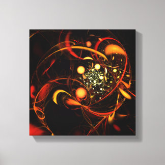 Impressão Em Tela Abstrato de batida cardíaca preto e branco