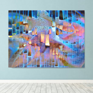Impressão Em Tela Abstrato de Conexões Tenuosas ID885