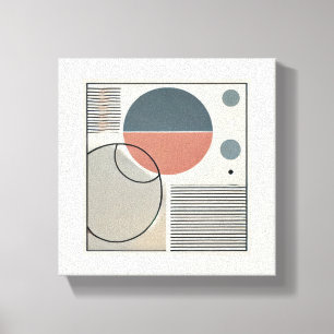 Impressão Em Tela abstrato de cor pastel minimalista