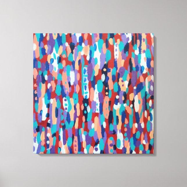 Impressão Em Tela Abstrato de dança de gelo (Frente)