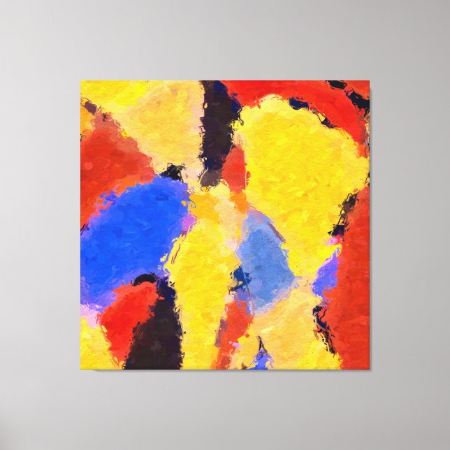 Impressão Em Tela Abstrato de meio século (Frente)