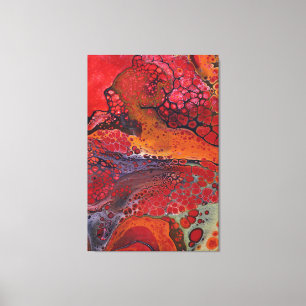 Impressão Em Tela abstrato de "Molten Lava", Fotografia de Susan Wil
