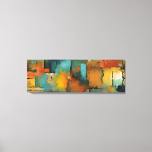 Impressão Em Tela Abstrato de Patches do outono