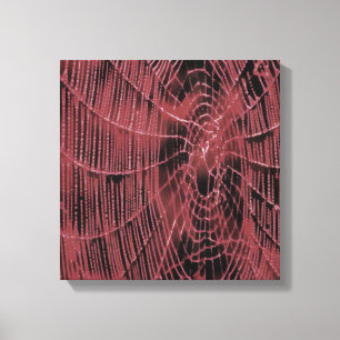 Impressão Em Tela Abstrato De Pintura De Uma Tela Magenta Rosa