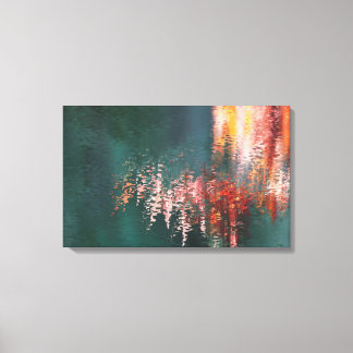 Impressão Em Tela Abstrato de reflexões de mapeamento