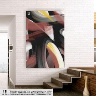 Impressão Em Tela abstrato de Tendência de 32 x 42", com tecnologia