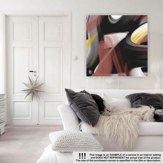 Impressão Em Tela abstrato de Tendência de 40x40", com tecnologia pr (Criador carregado)