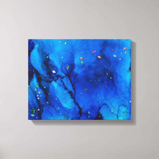 Impressão Em Tela Abstrato de Tinta de Álcool de escape (Frente)