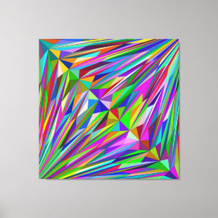 Impressão Em Tela Abstrato Diamond
