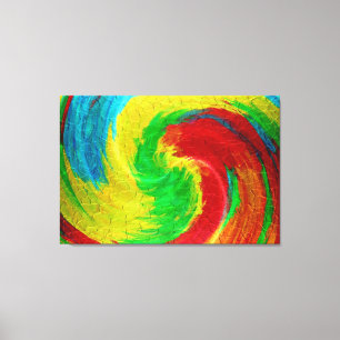 Impressão Em Tela Abstrato espiral Art 8°