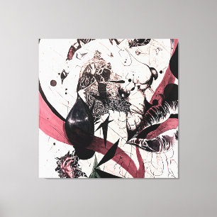 Impressão Em Tela Abstrato Expressionismo Wall Art: Mídia mista