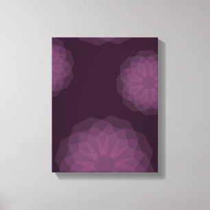 Impressão Em Tela Abstrato floral simples, roxo, legal e moderno