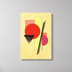 Impressão Em Tela Abstrato Formas
