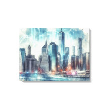 Abstrato Futurista da Cidade de Nova York