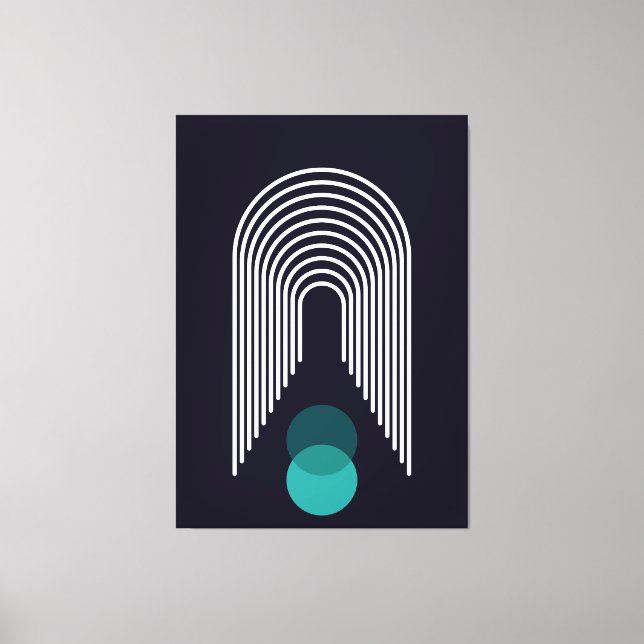 Impressão Em Tela Abstrato geométrico design (Frente)