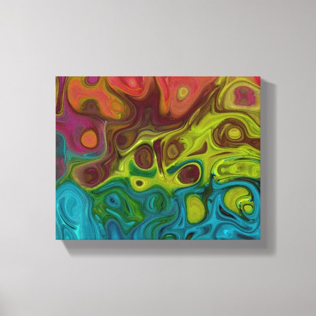 Impressão Em Tela abstrato giro 4444 777 (Frente)