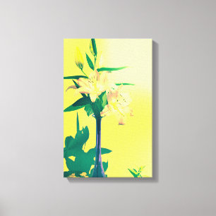 Impressão Em Tela Abstrato lírios - impressão de tela