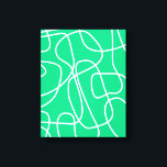 Impressão Em Tela Abstrato Moderna Arte em Verde | Artéria<br><div class="desc">Abstrato Modern Line Art in Green Canvas Print</div>