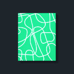 Impressão Em Tela Abstrato Moderna Arte em Verde | Artéria<br><div class="desc">Abstrato Modern Line Art in Green Canvas Print</div>
