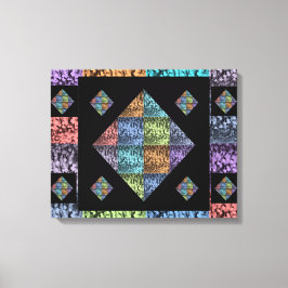 Impressão Em Tela Abstrato Multi-Colour Tulip Art (20 X 16)