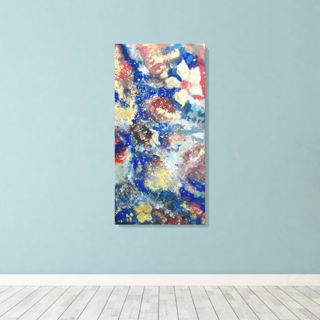 Impressão Em Tela Abstrato nº 1 (Insitu(piso de madeira))